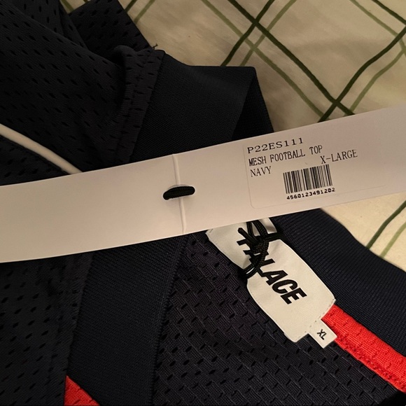 NEW Palace Skateboards Mesh Football Top Navy With Tags SS22 - Picture 7 of 7